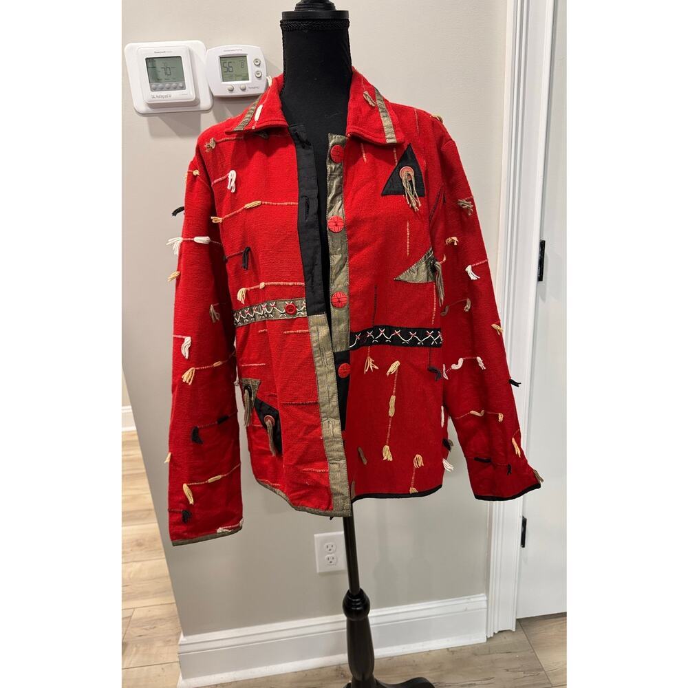 Vintage Orvis Shacket Southwestern Jacket Boho Statement Artsy Eclectic - Large